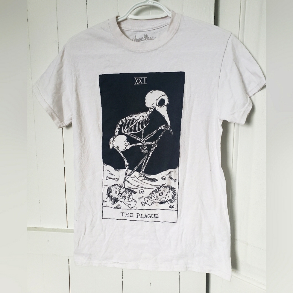 ⚘2 for $16 "The Plague" Tarot Card style graphic tee
